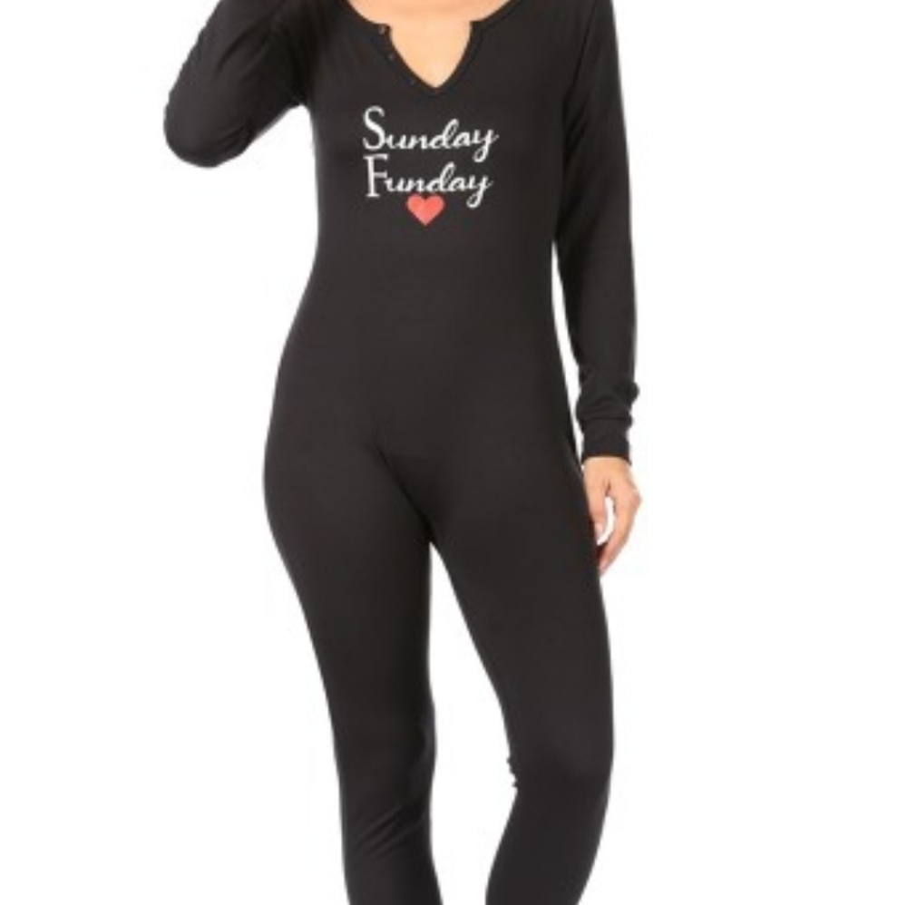 Loungewear "Sunday Funday" Onesie Pajamas